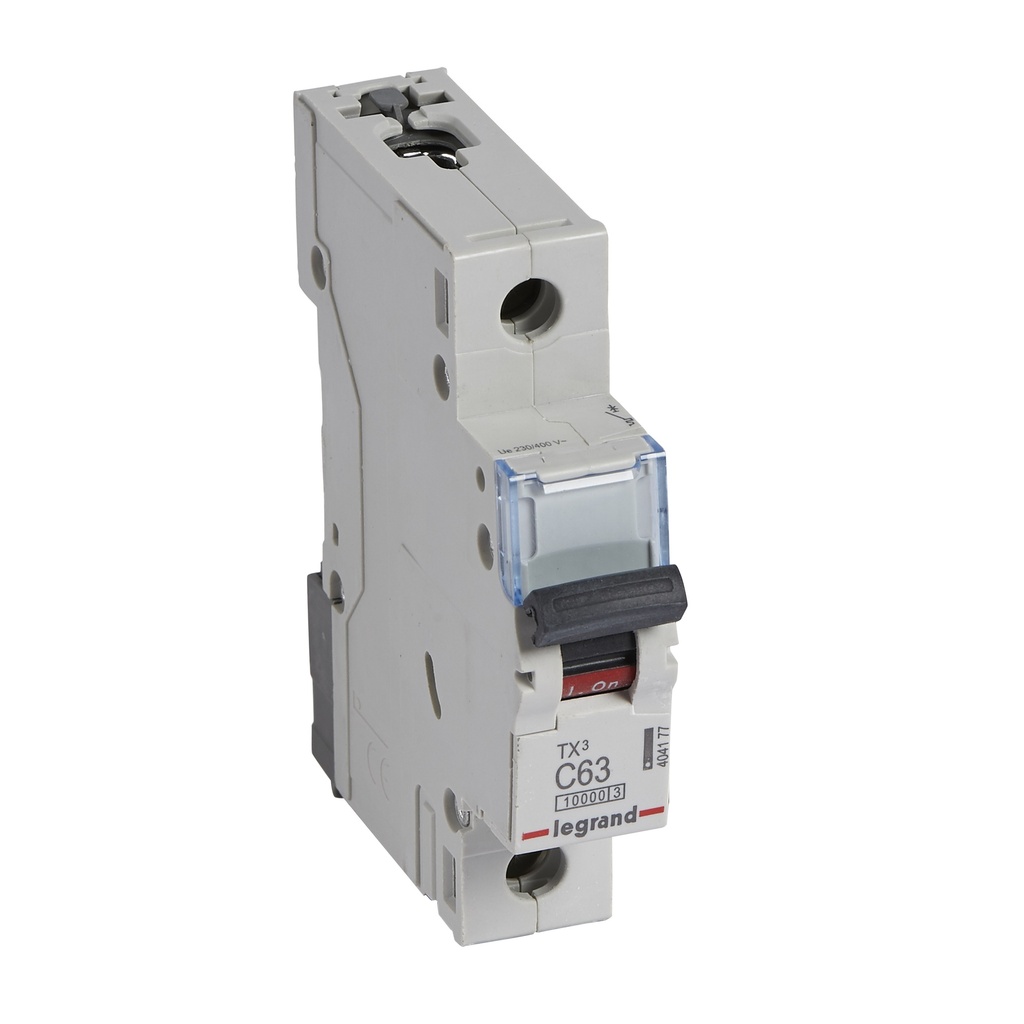 Автоматичен прекъсвач TX3 1P 63A крива С 10kA Legrand
