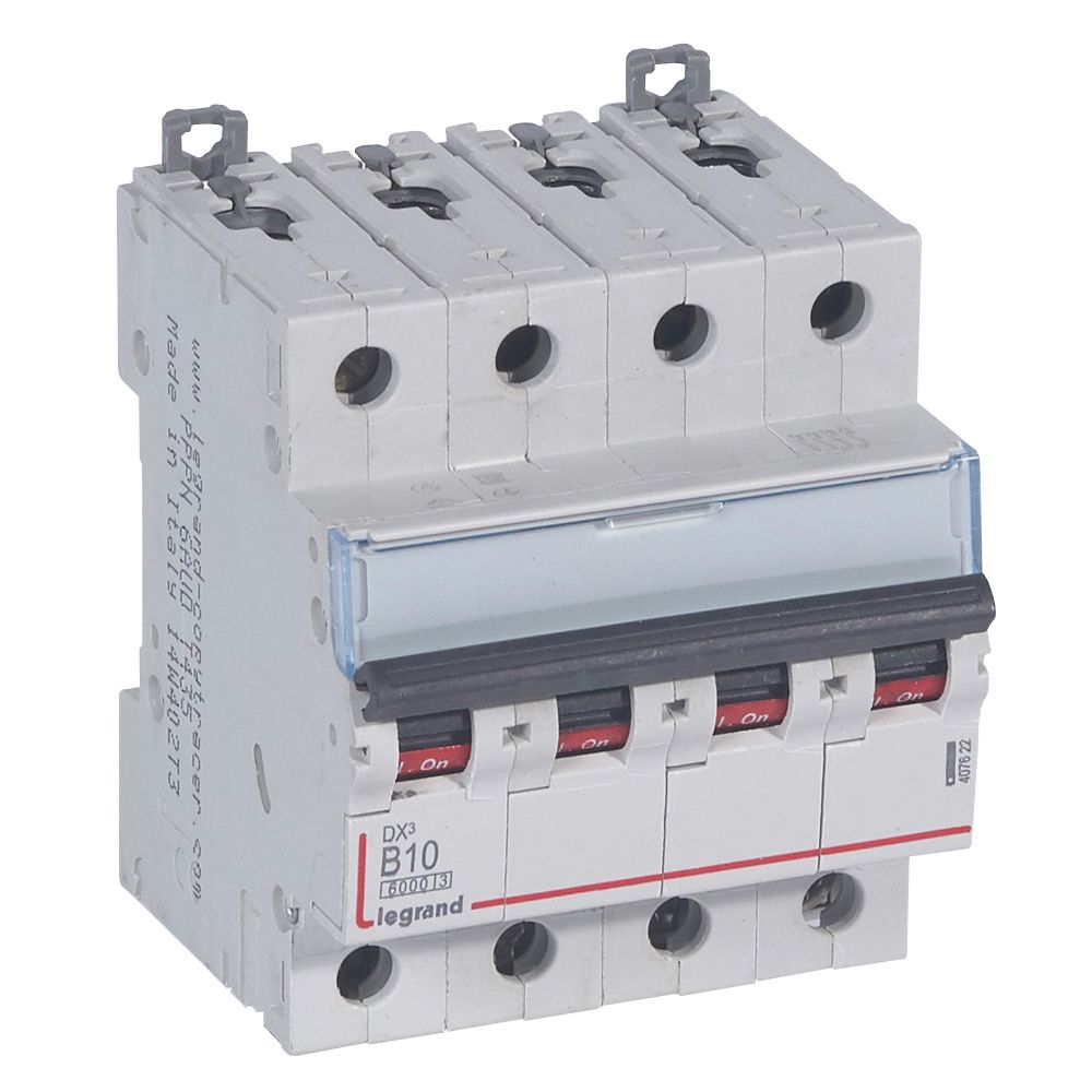 Автоматичен прекъсвач DX3 4P 10A крива B 6kA Legrand
