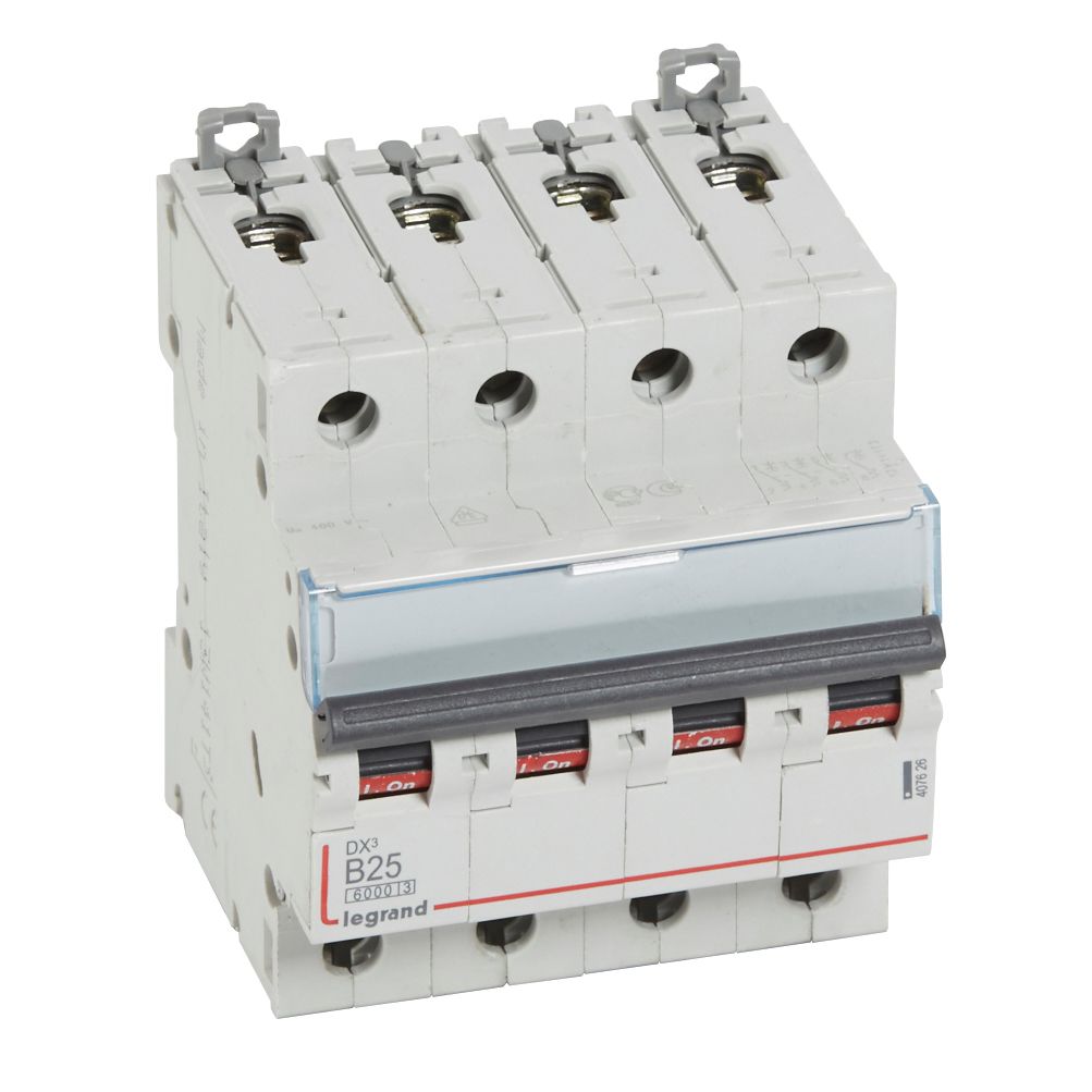 Автоматичен прекъсвач DX3 4P 25A крива B 6kA Legrand