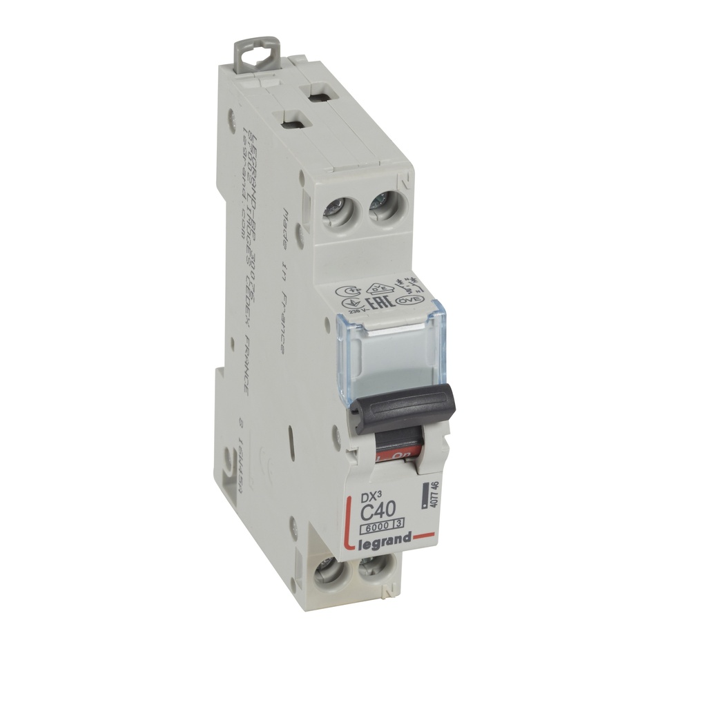 Автоматичен прекъсвач DX3 1P+N 40A крива С 6kA Legrand