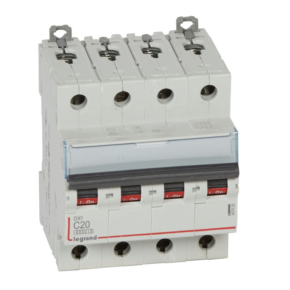 Автоматичен прекъсвач DX3 4P 20A крива С 6kA Legrand