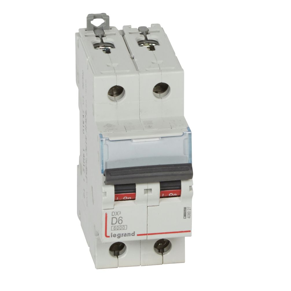 Автоматичен прекъсвач DX3 2P 6A крива D 6kA Legrand