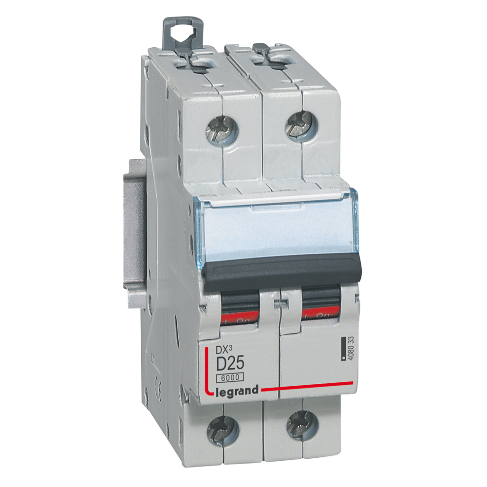 Автоматичен прекъсвач DX3 2P 25A крива D 6kA Legrand