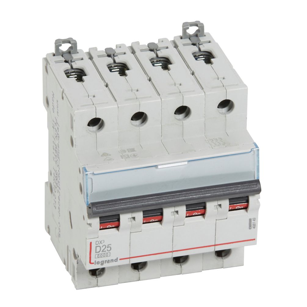 Автоматичен прекъсвач DX3 4P 25A крива D 6kA Legrand
