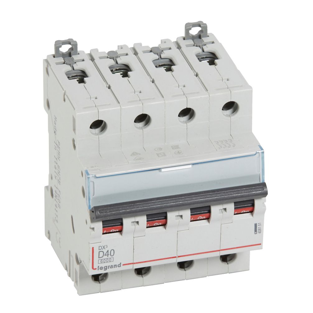 Автоматичен прекъсвач DX3 4P 40A крива D 6kA Legrand