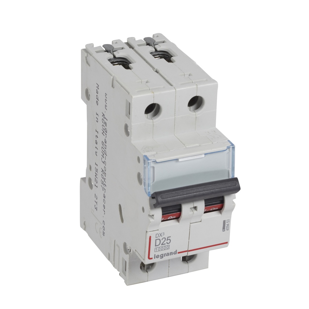 Автоматичен прекъсвач TX3 2P 25А крива D 10kA Legrand