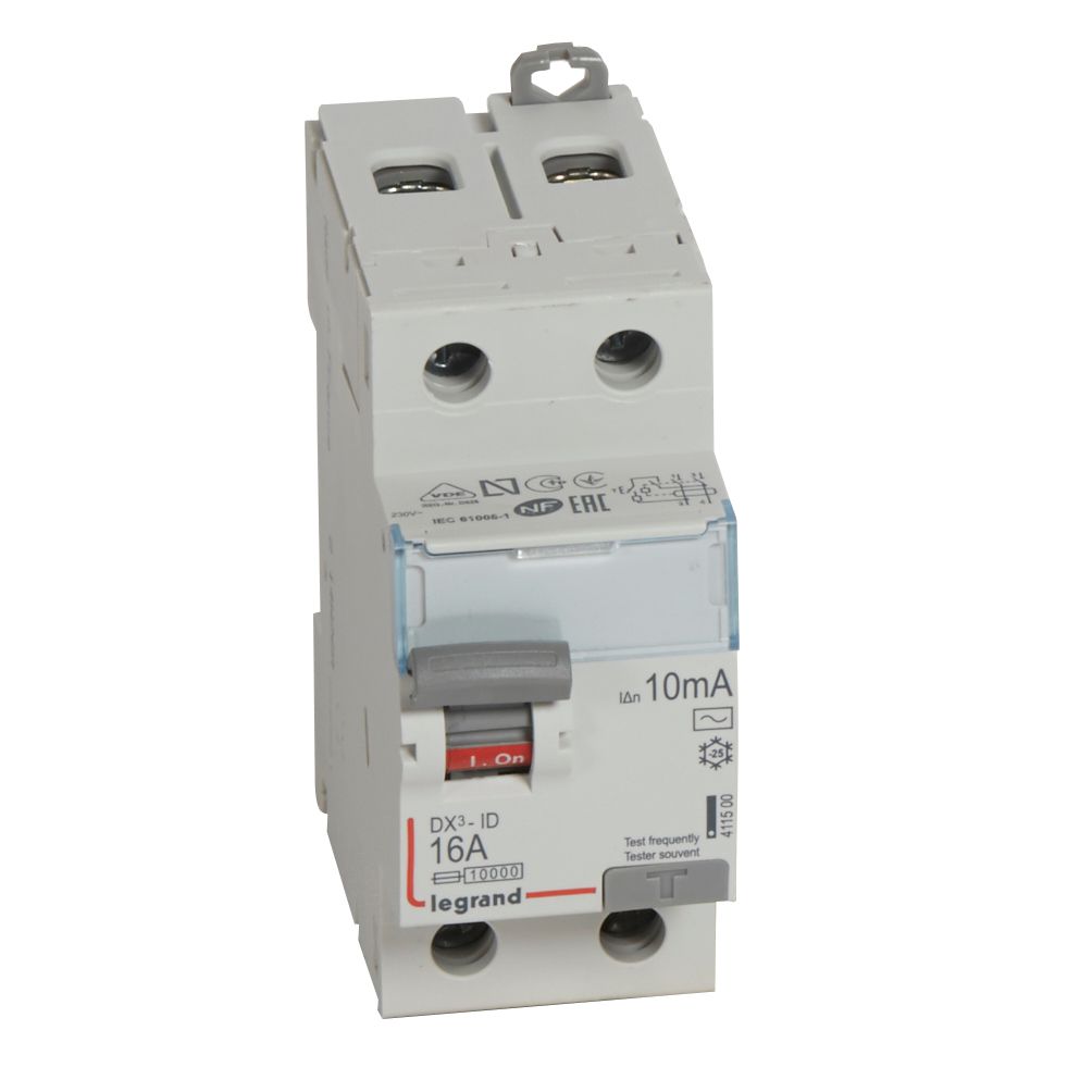 ДТЗ 2P 16А 10mА серия DX3 ID тип AC Legrand