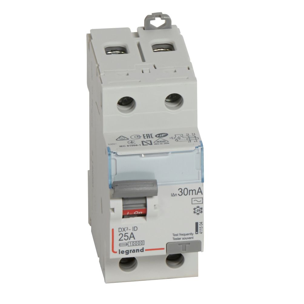 ДТЗ 2P 25А 30mА серия DX3 ID тип AC Legrand