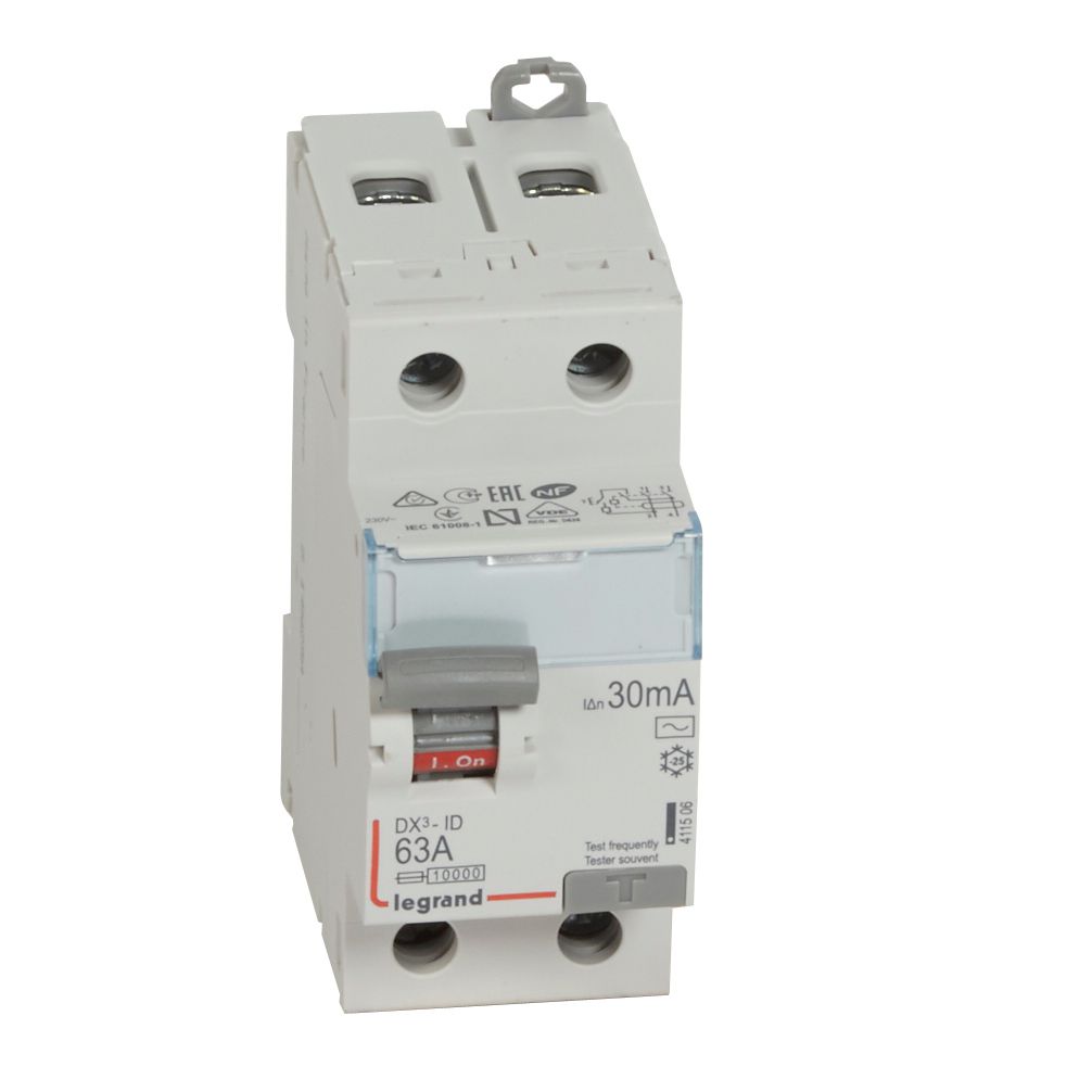 ДТЗ 2P 63А 30mА серия DX3 ID тип AC Legrand