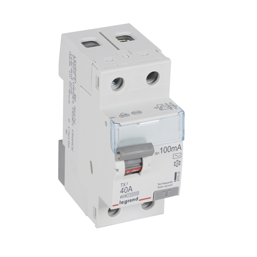 ДТЗ 2P 40А 100mА серия TX3 ID тип AC Legrand