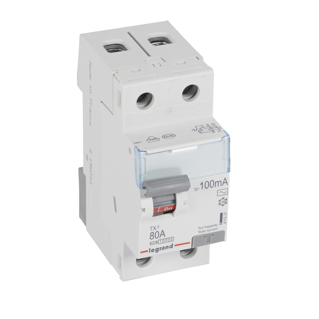 ДТЗ 2P 80А 100mА серия TX3 ID тип AC Legrand