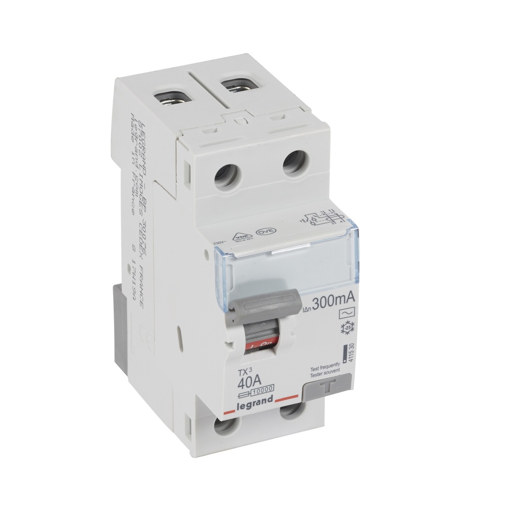 ДТЗ 2P 40А 300mА серия TX3 ID тип AC Legrand