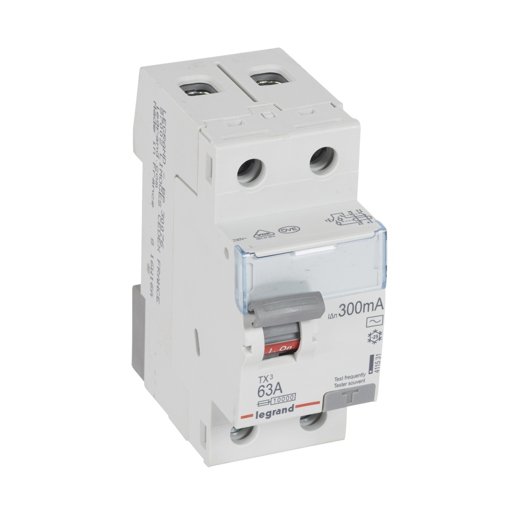 ДТЗ 2P 63А 300mА серия TX3 ID тип AC Legrand