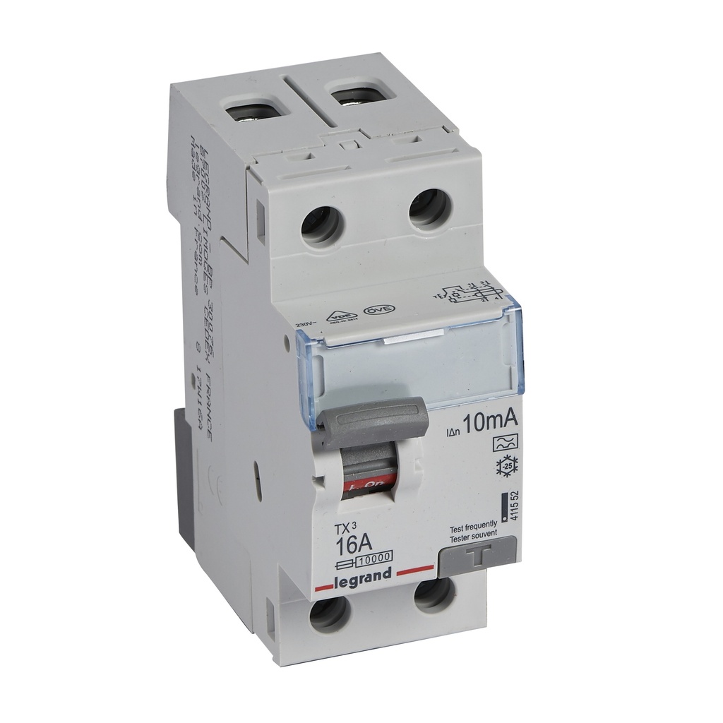ДТЗ 2P 16А 10mА серия TX3 ID тип A Legrand