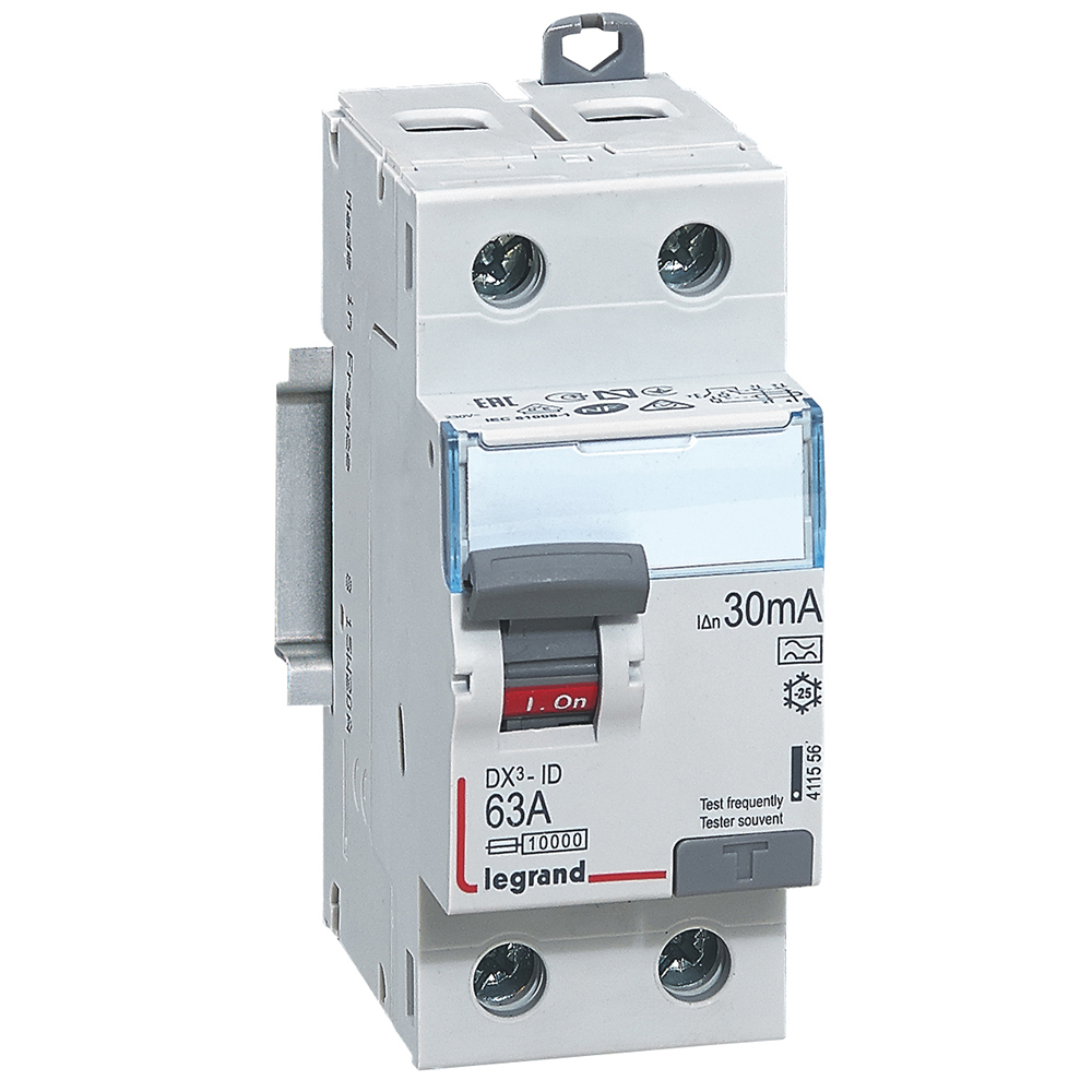 ДТЗ 2P 63A 30mА серия DX3 ID тип A Legrand