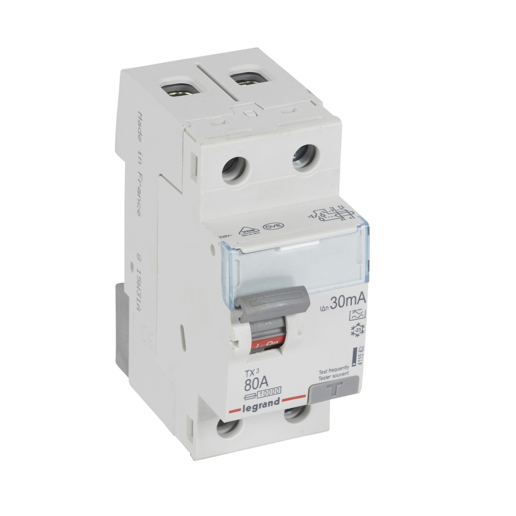 ДТЗ 2P 80A 30mА серия TX3 ID тип A Legrand