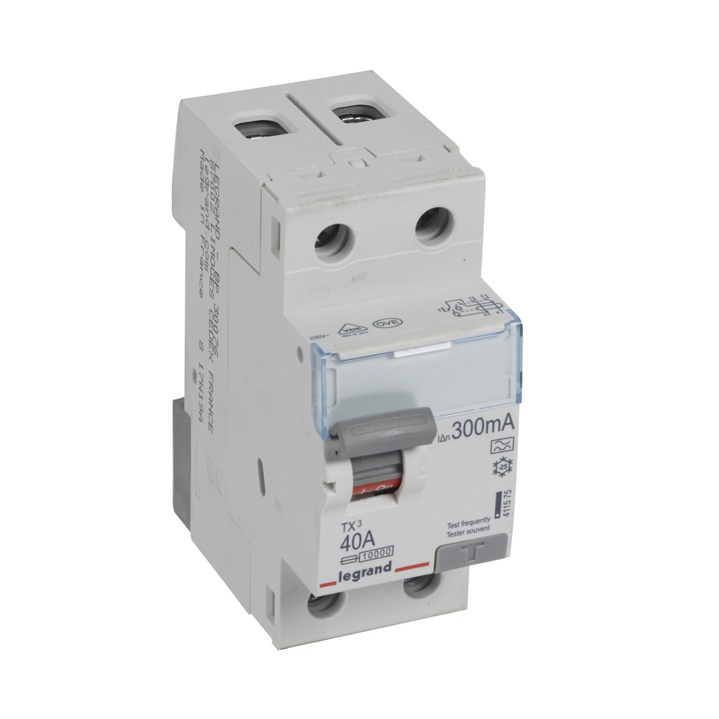 ДТЗ 2P 40A 300mА серия TX3 ID тип A Legrand