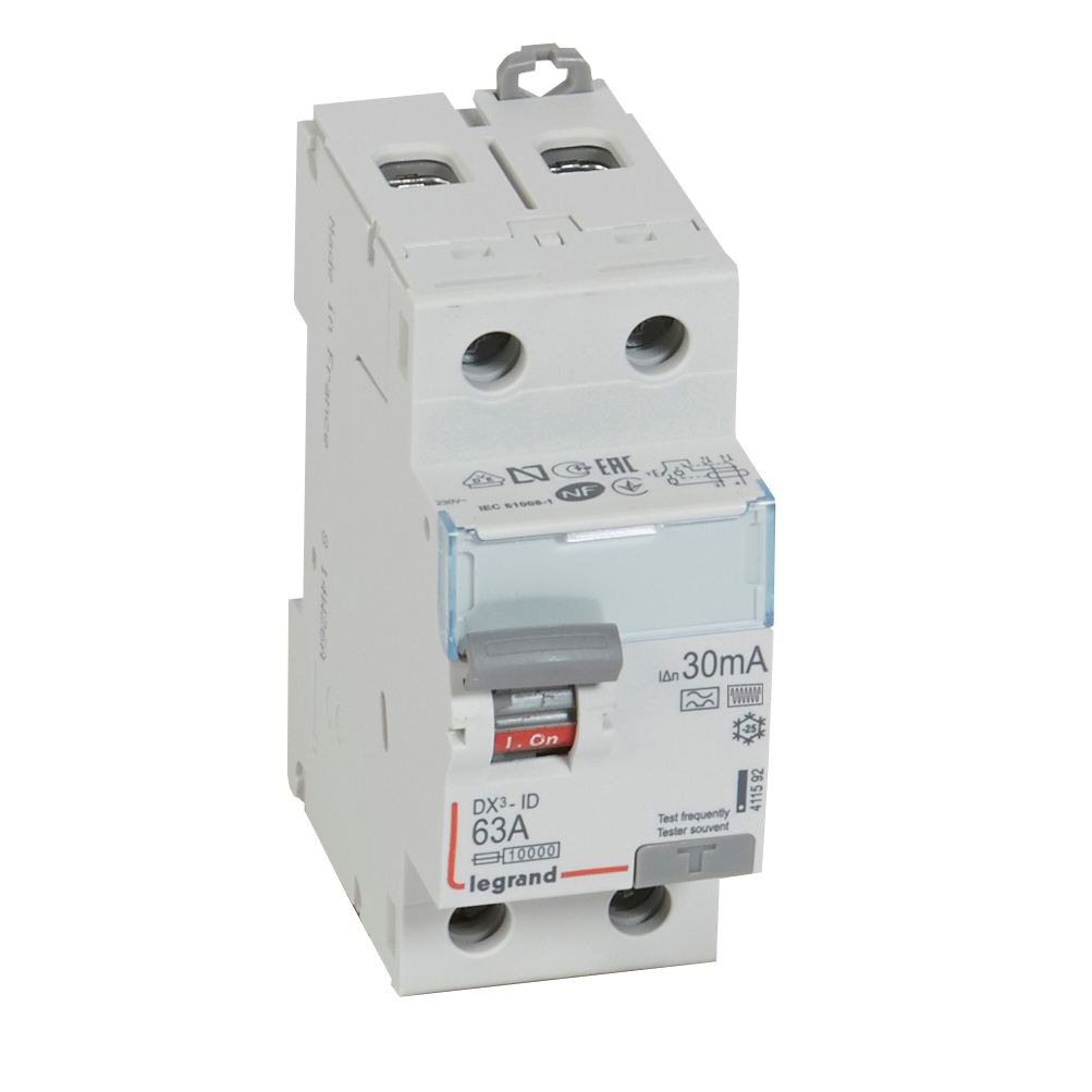 ДТЗ 2P 63A 30mА серия DX3 ID тип F Legrand
