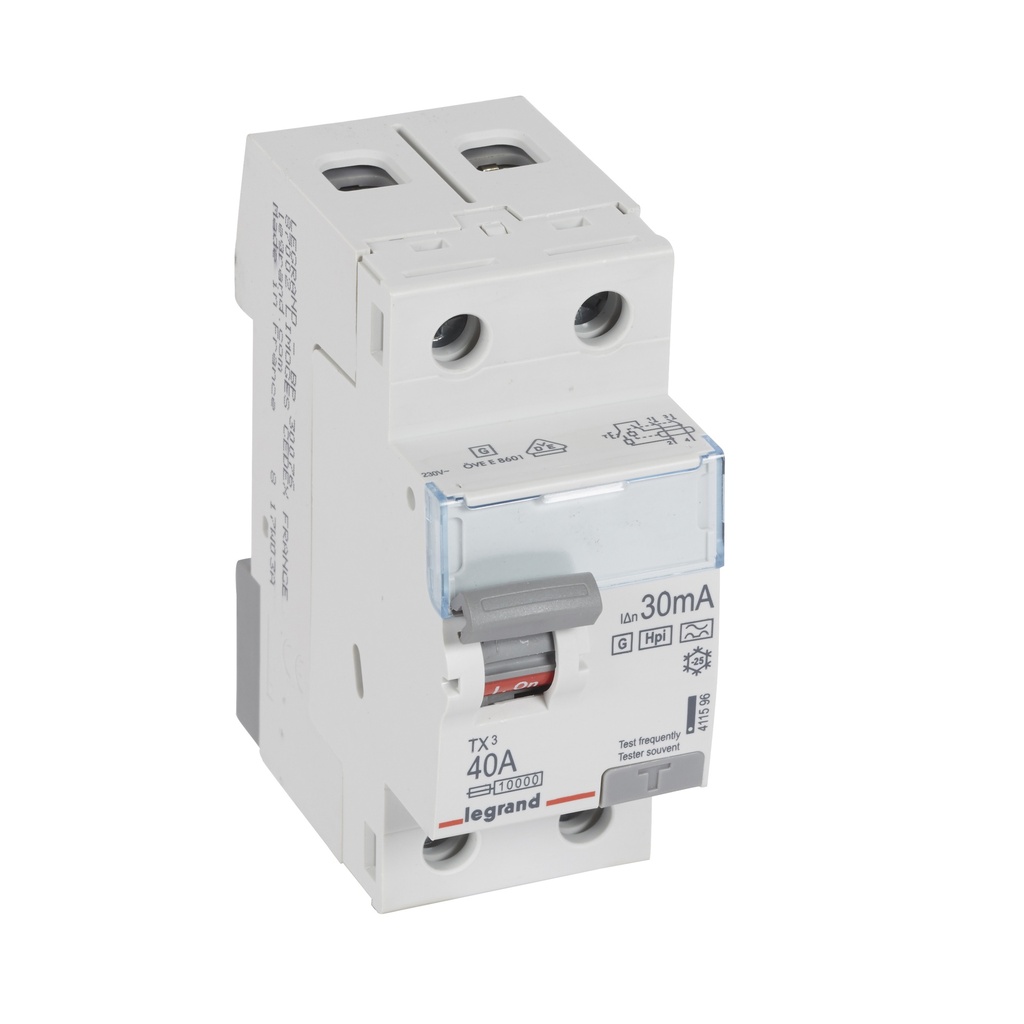 ДТЗ 2P 40A 30mА серия TX3 ID тип F Legrand