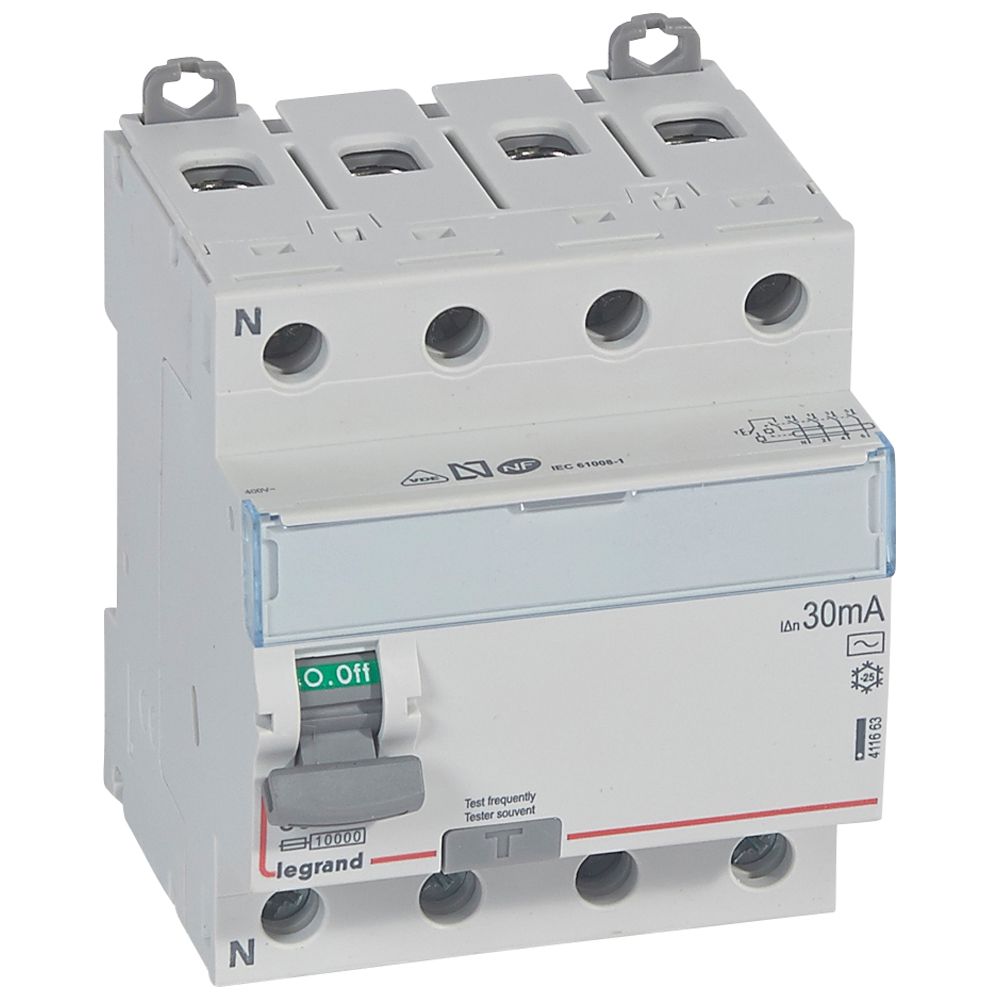ДТЗ 4P 80A 30mА серия DX3 ID тип AC LN Legrand