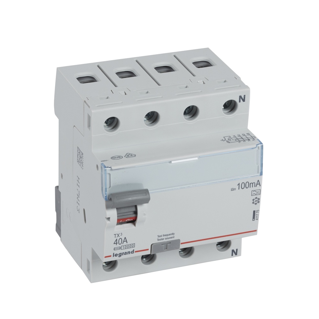 ДТЗ 4P 40A 100mА серия TX3 ID тип A Legrand
