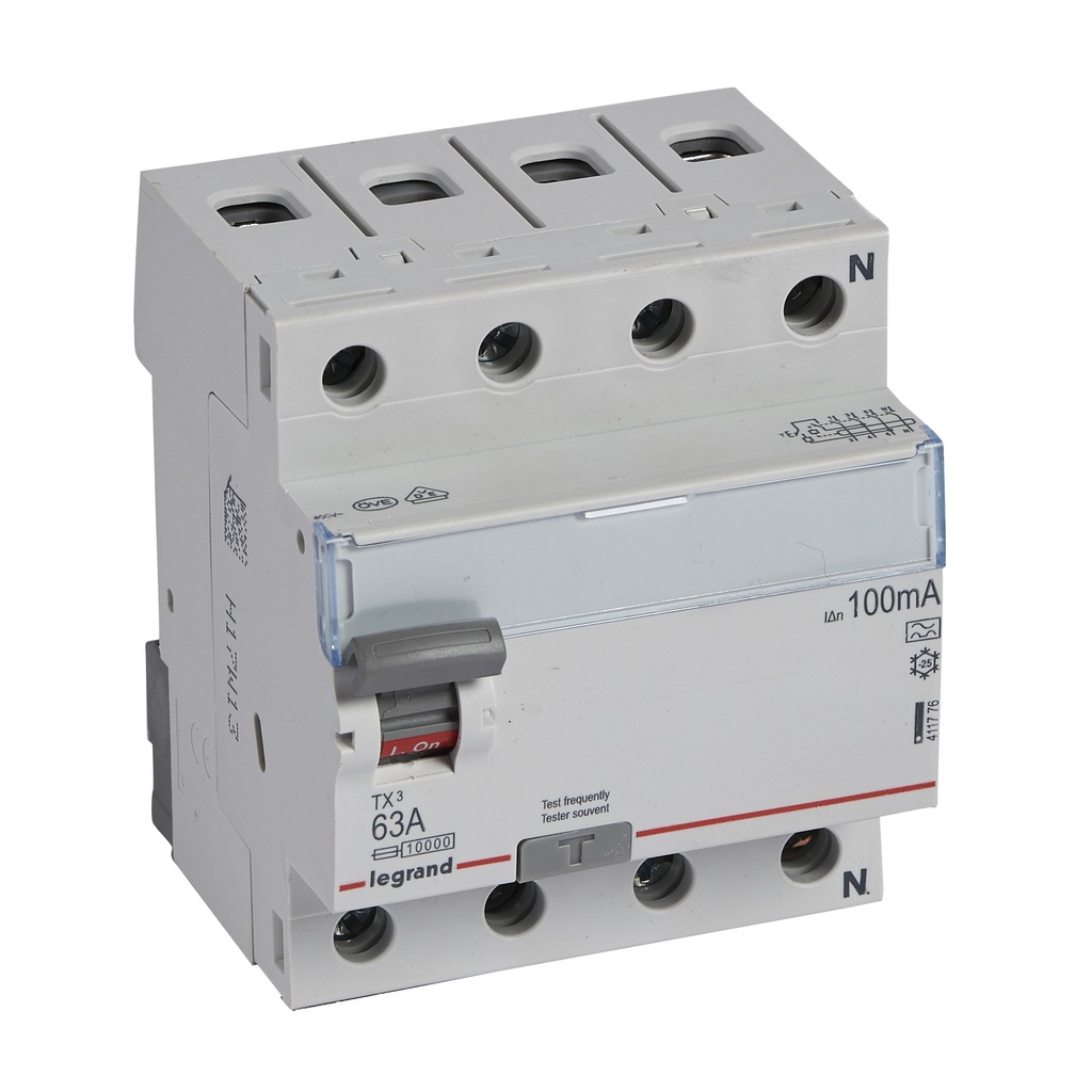 ДТЗ 4P 63A 100mА серия TX3 ID тип A Legrand