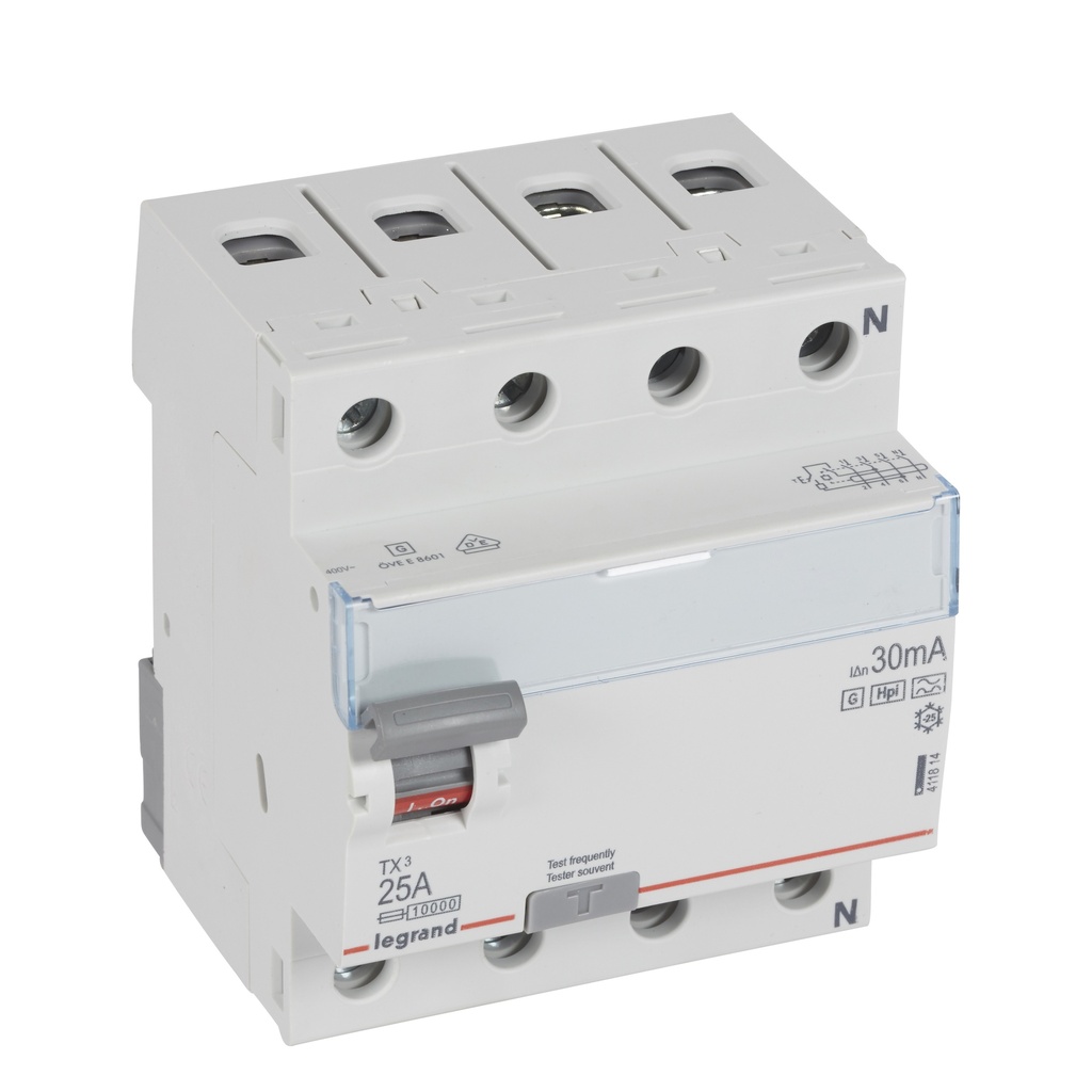 ДТЗ 4P 25A 30mА серия TX3 ID тип F Legrand