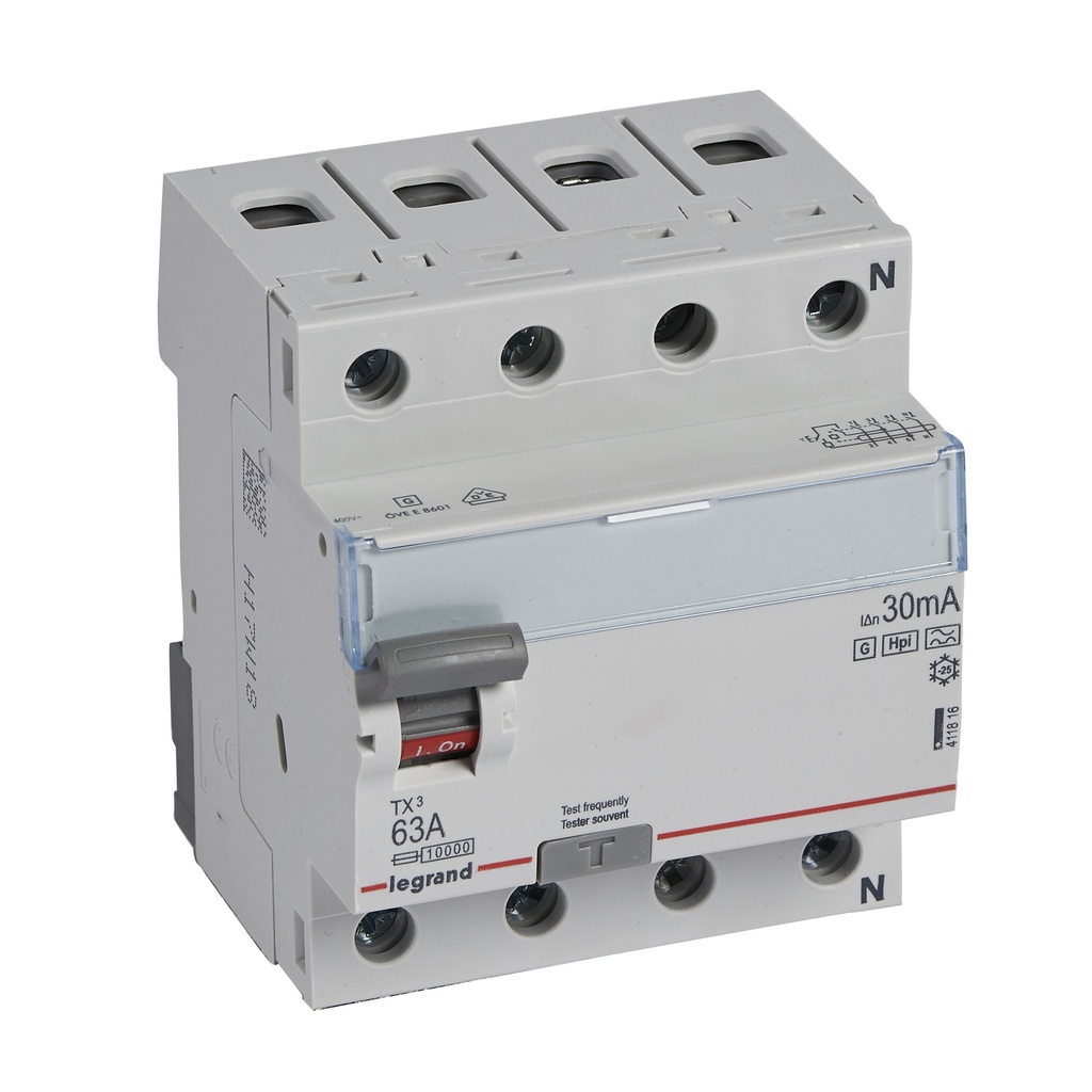 ДТЗ 4P 63A 30mА серия TX3 ID тип F Legrand