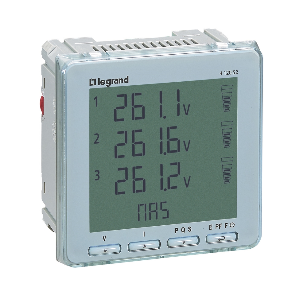 Мрежов анализатор за ИНДИРЕКТНО мерене на ел. енергия EMDX3, Modbus, за панелен монтаж, Legrand
