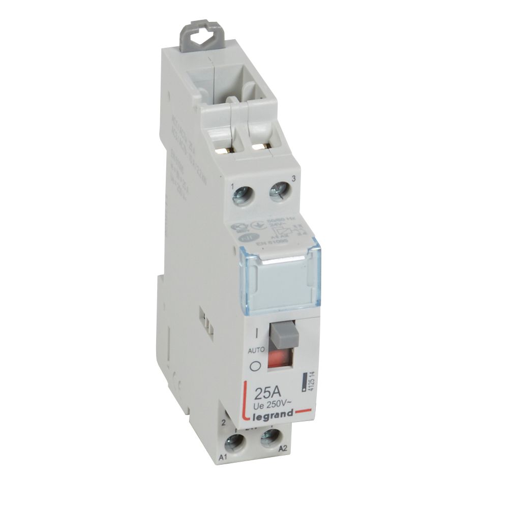 Модулен контактор с ръкохватка CX3, 25А 2NO 24Vac 1 модул Legrand