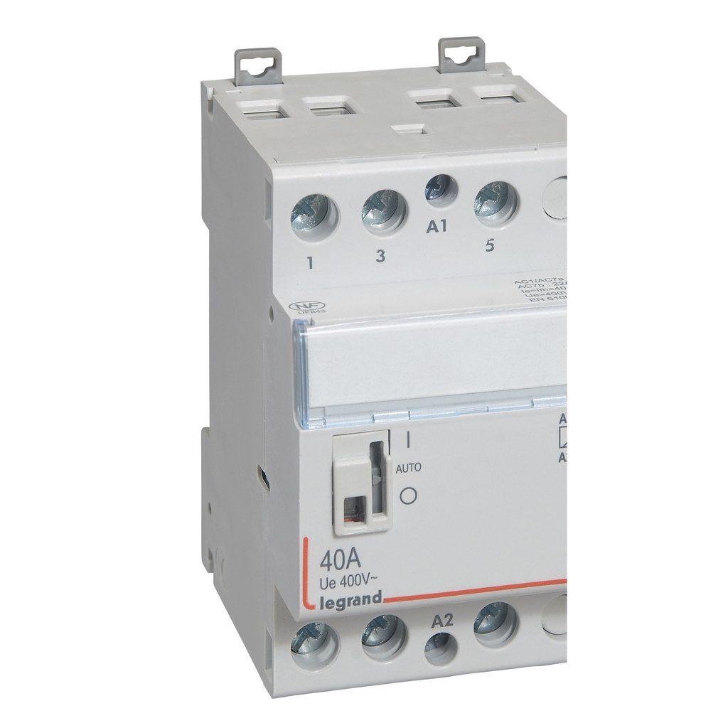 Модулен контактор с ръкохватка CX3, 40A 3NO 220V 3 модула Legrand