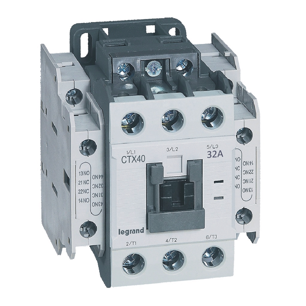 Контактор CTX3-40 3P 15kW (32A AC-3) 2NO-2NC 230V 50/60Hz Legrand