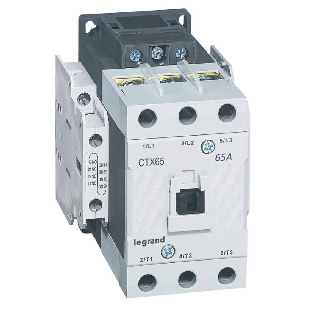 Контактор CTX3-65 3P 30kW (65A AC-3) 2NO-2NC 24V DC Legrand