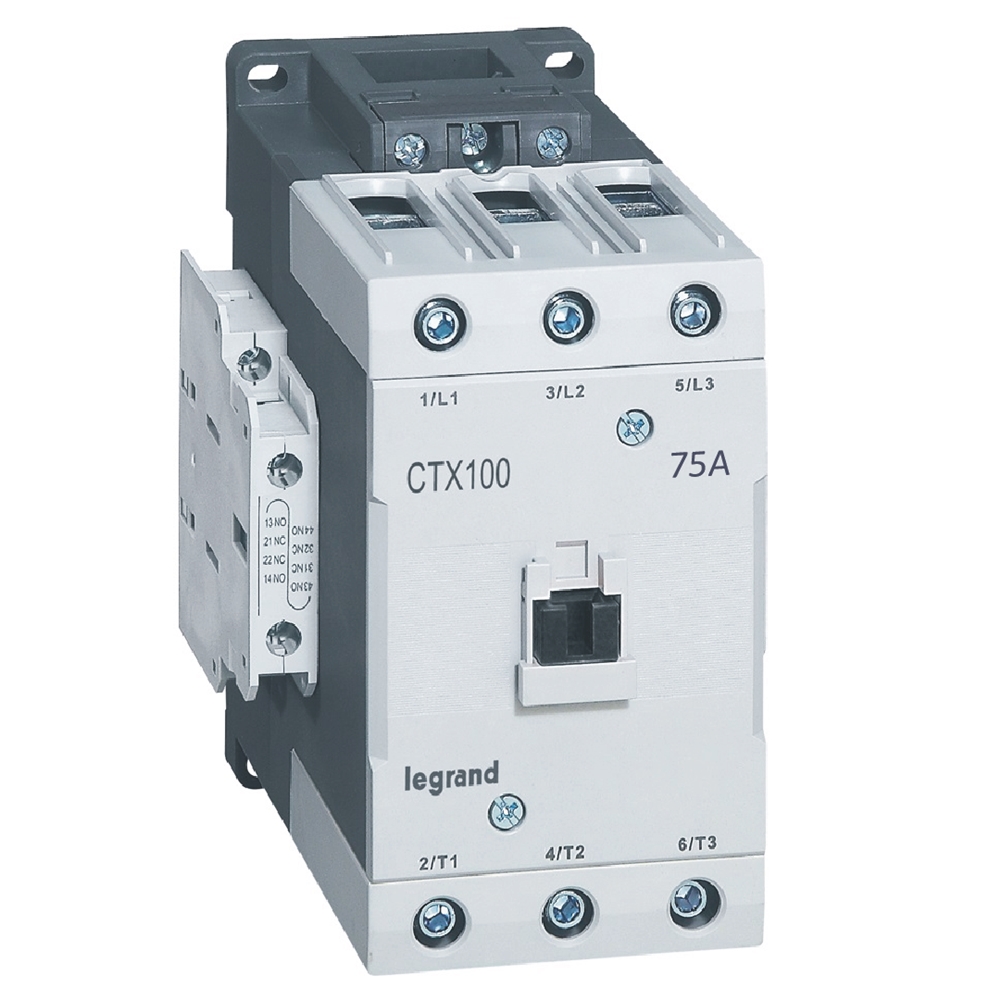Контактор CTX3-65 3P 37kW (75A AC-3) 2NO-2NC 230V 50/60Hz Legrand