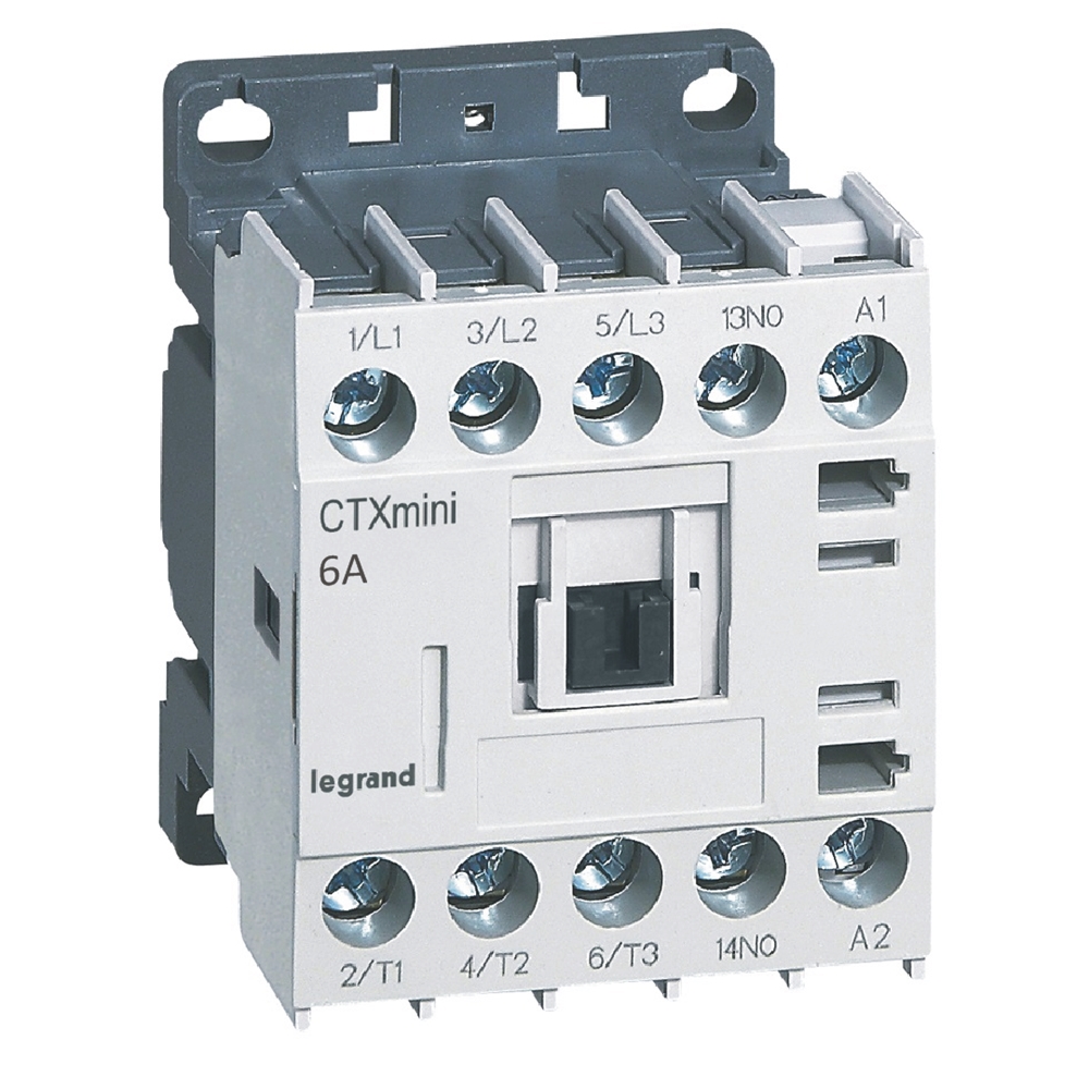 Контактор CTX3 mini 3P 2.2kW (6A AC-3) 1NO 230V 50/60Hz Legrand