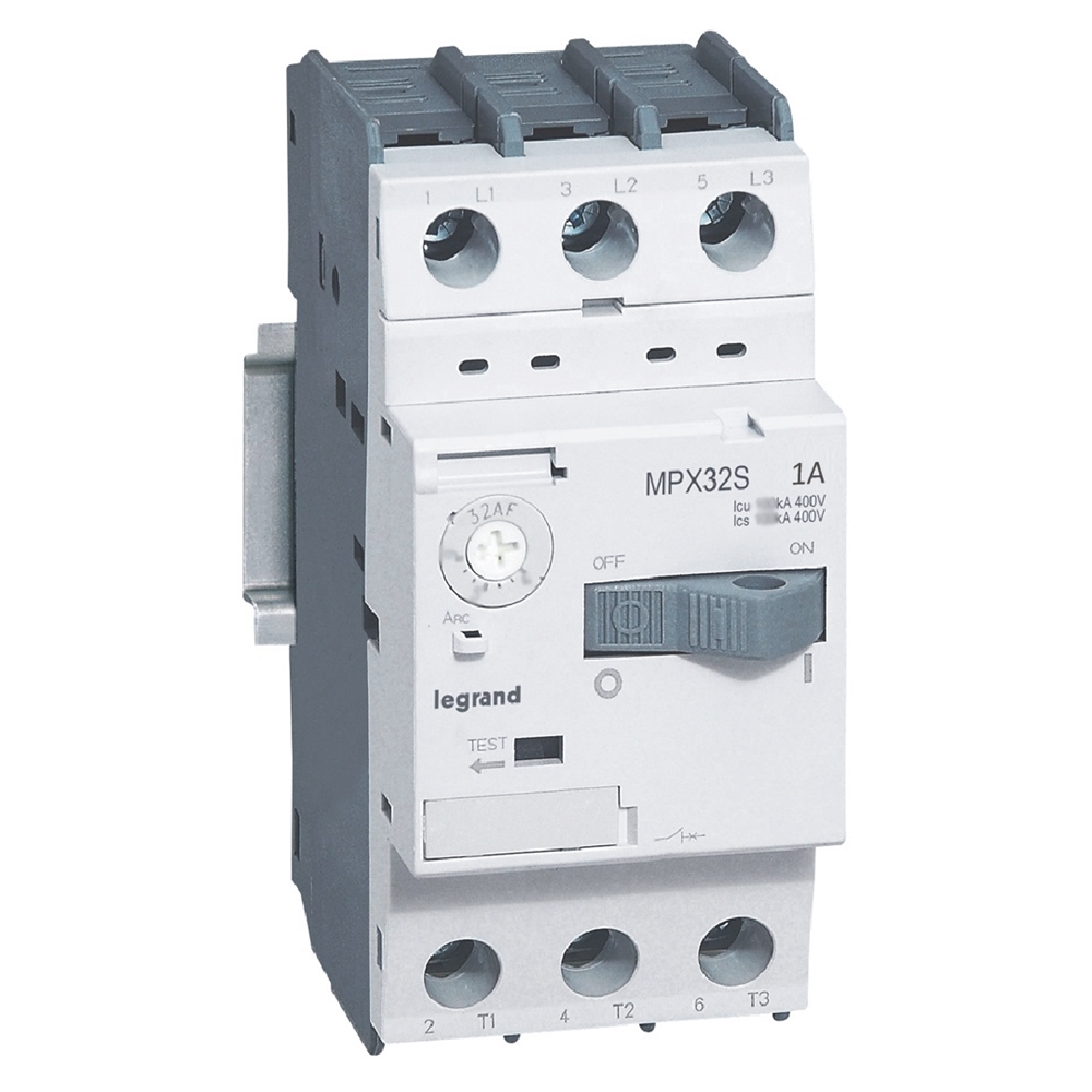 Моторна защита MPX3-32S 0.25kW TM 0.63-1A 100kA Legrand