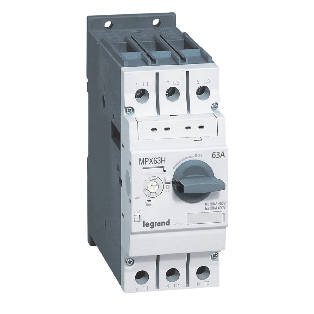 Моторна защита MPX3-63H 30kW TM 45-63A 50kA Legrand
