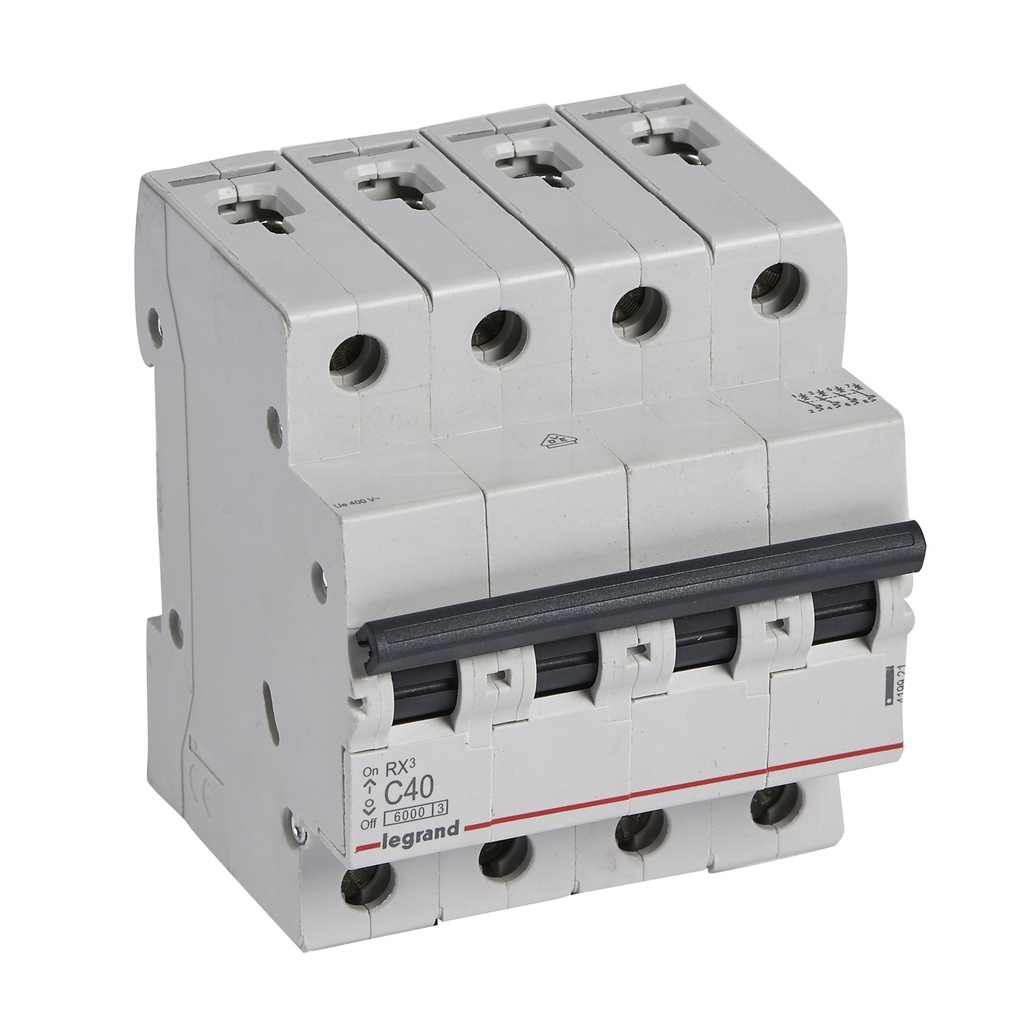 Автоматичен прекъсвач RX3 4P 40A крива С 6kA MC Legrand
