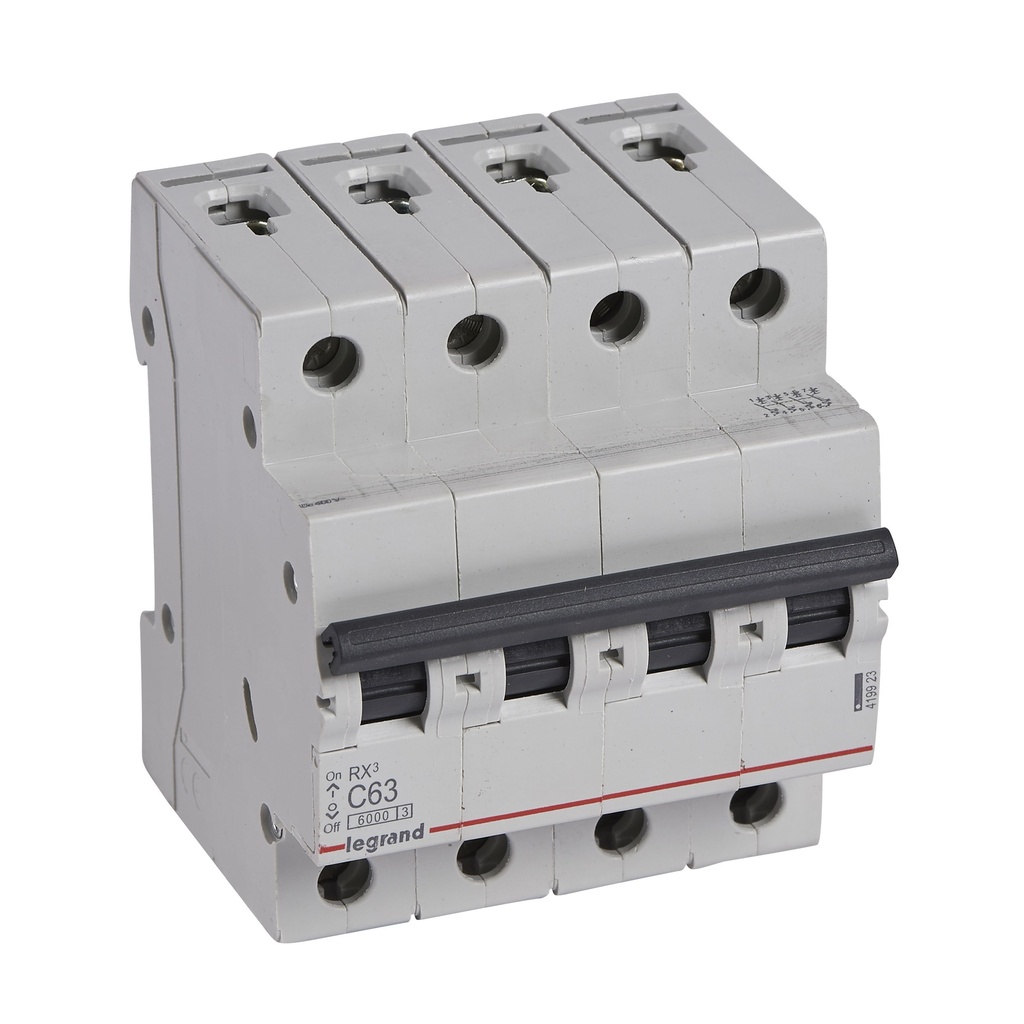 Автоматичен прекъсвач RX3 4P 63A крива С 6kA MC Legrand