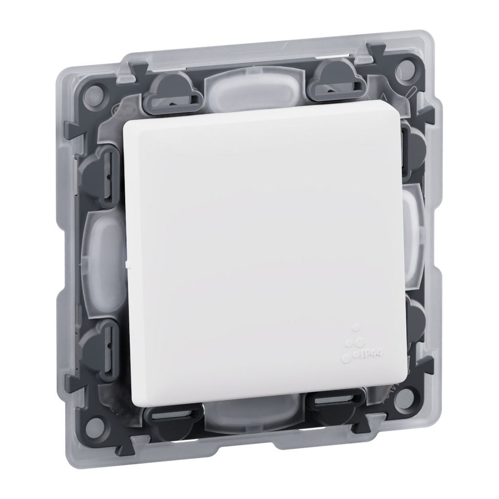 Еднополюсен ключ IP44 цвят бял Valena Life Legrand