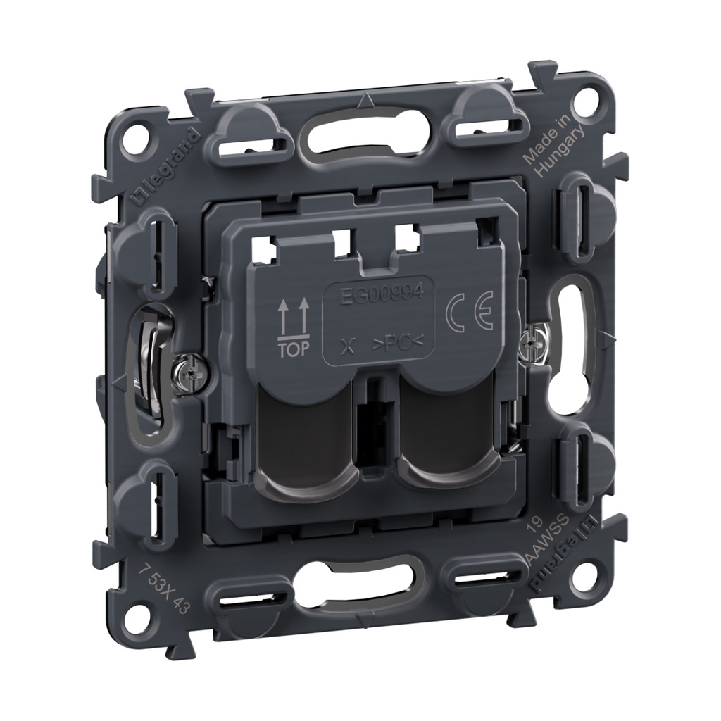 Розетка 2xRJ45 cat.6 UTP (без лицев панел) Valena In Matic Legrand