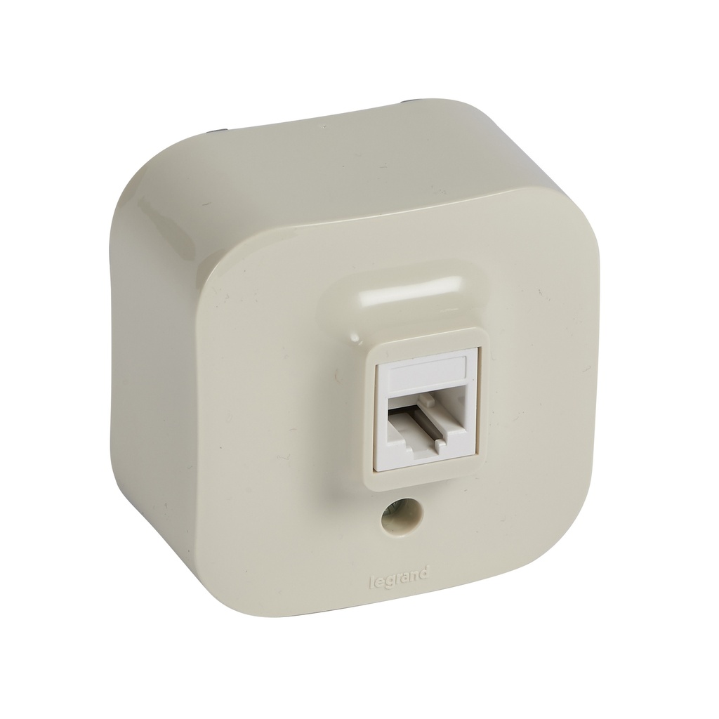 Розетка RJ11 IP21 открит монтаж цвят Крем Forix Legrand