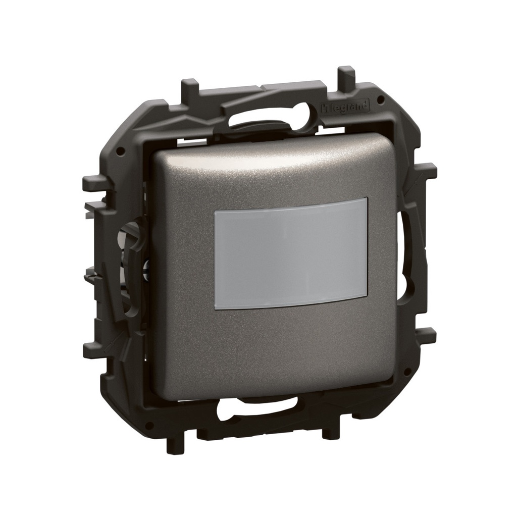 Датчик за движение PIR, 170°, обхват 8m @ h=1.2m, LED ≤ 100W, без неутрала, цвят Сив Niloe New Legrand