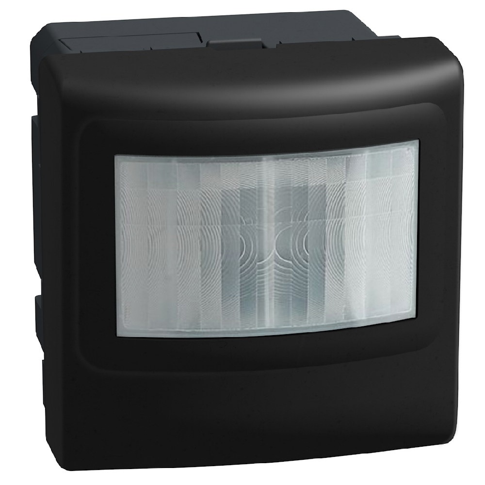Датчик за движение PIR, 170°, обхват 8m @ h=1.2 модула, LED ≤ 500W, изисква неутрала 2 модула цвят Графит Light Now Bticino