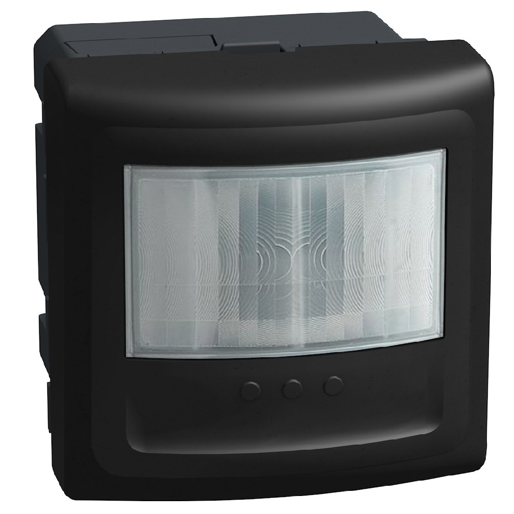 Датчик за движение PIR, 170°, обхват 8m @ h=1.2 модула, LED ≤ 100W, с ключ, без неутрала, 2 модула цвят Графит Light Now Bticino