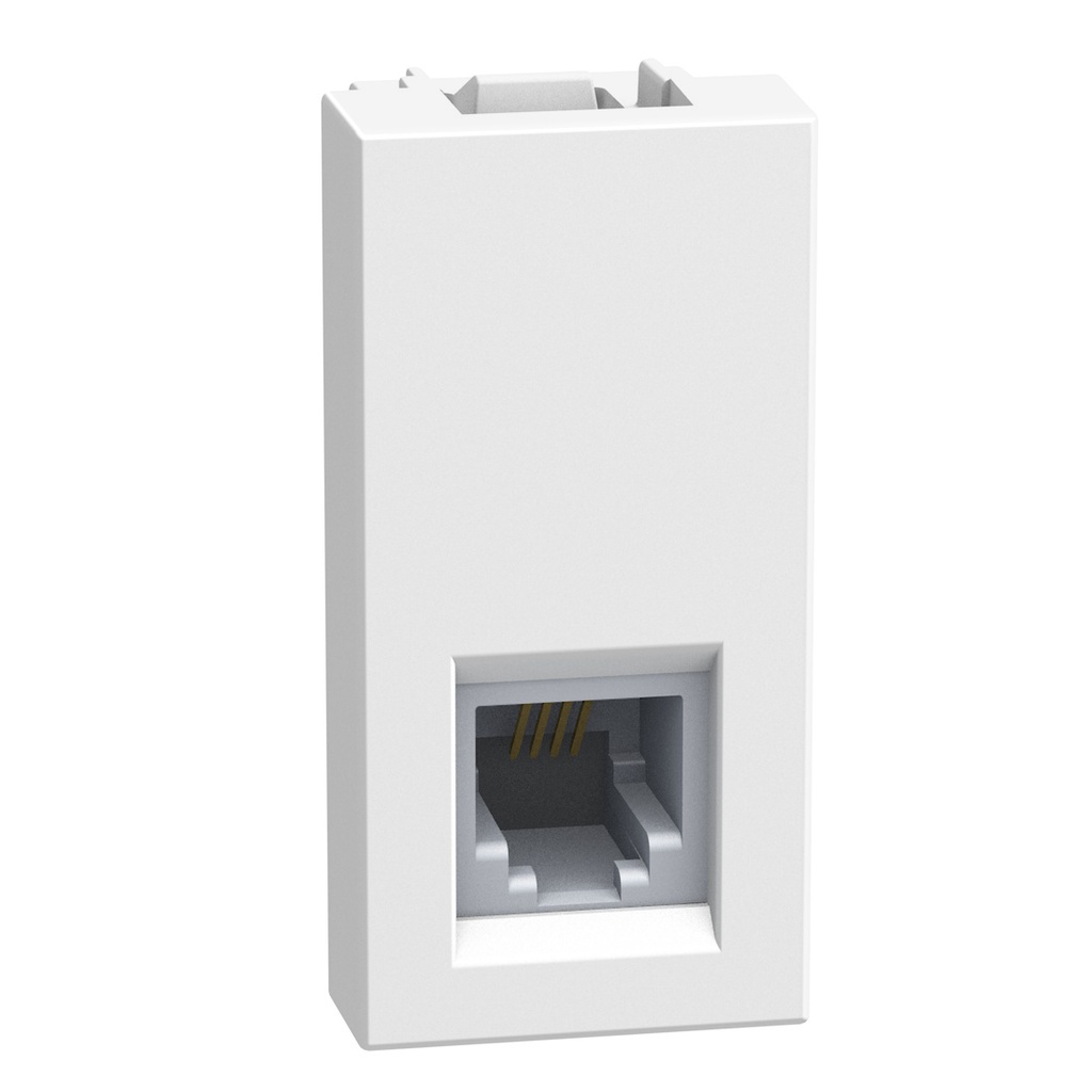 Розетка телефонна RJ11 1 модул цвят Бял Light Now Bticino