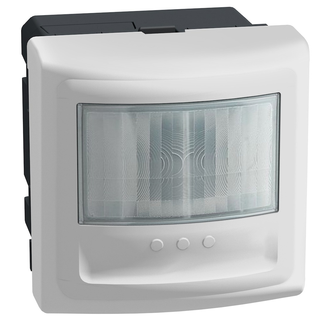 Датчик за движение PIR, 170°, обхват 8m @ h=1.2 модула, LED ≤ 100W, с ключ, без неутрала, 2 модула цвят Бял Light Now Bticino