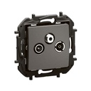 Розетка TV-R-SAT крайна 10dB цвят Сив Niloe New Legrand