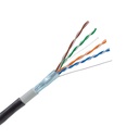 FTP (F/UTP) кабел за външен монтаж 4x2xAWG24 Категория 5E 300 MHz PE/PVC