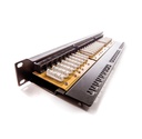 19" пач панел KOMPAKT UTP Категория 6 24xRJ45/u 1U черен 250 MHz